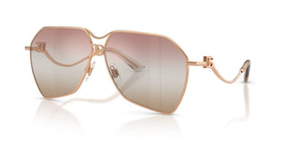 Dolce & Gabbana DG 2326 women Rose gold Pilot Sunglasses