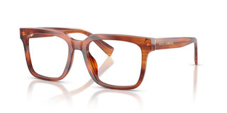 Dolce & Gabbana DG 3422 men Havana Squared Eyeglasses