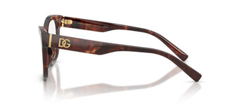 Dolce & Gabbana DG 3430 women Havana Squared Eyeglasses