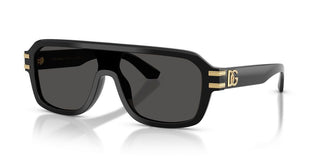 Dolce & Gabbana Dg 4507 Men Black Shield Sunglasses