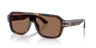 Dolce & Gabbana Dg 4507 Men Havana Shield Sunglasses