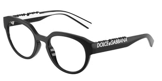 Dolce & Gabbana DG 5113 unisex Black Round Eyeglasses