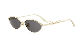 DIOR BOW R1U DIOR BOW R1U women Gold Oval Sunglasses