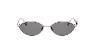 DIOR BOW R1U DIOR BOW R1U women Silver Oval Sunglasses