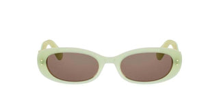 DIOR OBLIQUE B1I DIOR OBLIQUE B1I women Green Oval Sunglasses