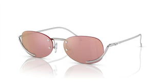 Diesel DL 1004 unisex Silver Oval Sunglasses