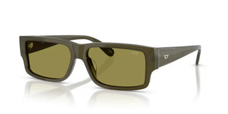 Diesel DL 2003 men Green Rectangle Sunglasses