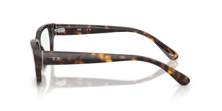 Diesel Dl 4002f Unisex Havana Rectangle Eyeglasses