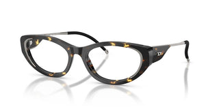 Diesel Dl 4004f Women Havana Oval Eyeglasses