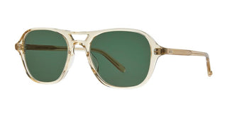 Garrett Leight Doc Sun Unisex Transparent Pilot Sunglasses