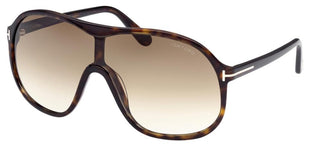 Tom Ford DREW FT 0964 unisex Havana Shield Sunglasses