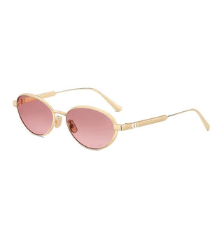DIOR DiorCannage R1U women Gold Oval Sunglasses
