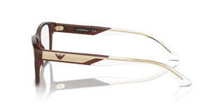 Emporio Armani Ea3239 Men Brown Rectangle Eyeglasses