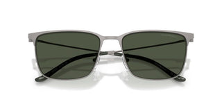 Emporio Armani Ea 2164d Men Ruthenium Squared Sunglasses