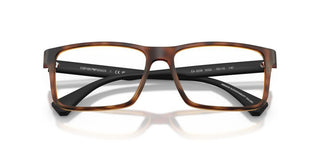 Emporio Armani EA 3038 men Havana Rectangle Eyeglasses