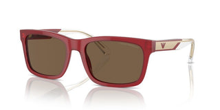 Emporio Armani Ea 4224 Men Red Squared Sunglasses