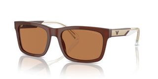 Emporio Armani Ea 4224 Men Brown Rectangle Sunglasses
