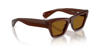 Oliver Peoples Edition 3 Ov 5611su Women Brown Cat Eye Sunglasses