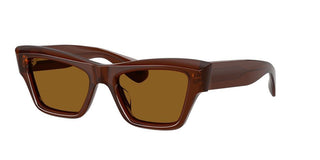 Oliver Peoples Edition 3 Ov 5611su Women Brown Cat Eye Sunglasses