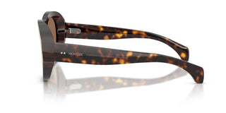 Moncler Elevane Me6015u Unisex Havana Geometric Sunglasses