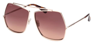 Max Mara ELSA MM0006 women Rose gold Geometric Sunglasses