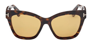Tom Ford ELVIRA FT1217 women Havana Butterfly Sunglasses