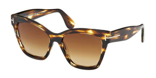 Tom Ford ELVIRA FT1217 women Havana Butterfly Sunglasses