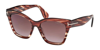 Tom Ford ELVIRA FT1217 women Havana Butterfly Sunglasses