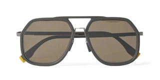 Fendi Fe40041u Men Ruthenium Pilot Sunglasses