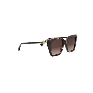 FENDI FF Diamonds FE40161I women Havana Squared Sunglasses