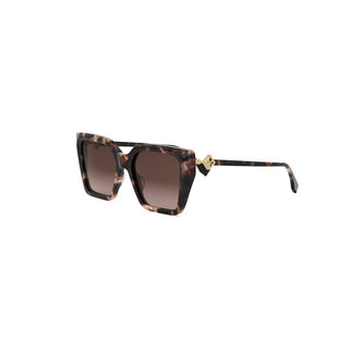 FENDI FF Diamonds FE40161I women Havana Squared Sunglasses