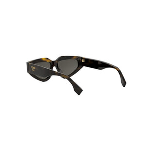 FENDI Fendi Roma FE40163U women Havana Geometric Sunglasses