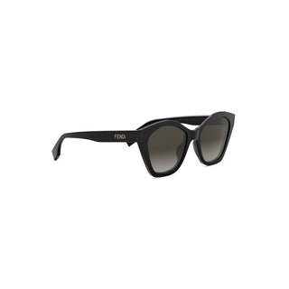 FENDI Lettering FE40175I women Black Geometric Sunglasses