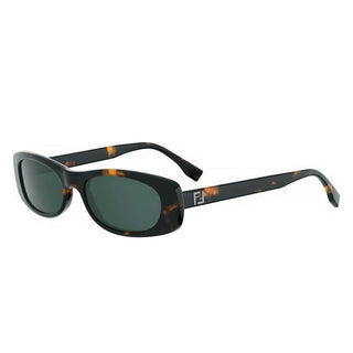 FENDI FF Squared FE40183I unisex Havana Rectangle Sunglasses