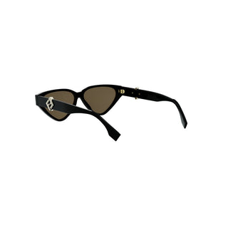 FENDI FF Diamonds FE40184I women Black Cat Eye Sunglasses