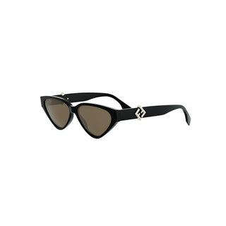 FENDI FF Diamonds FE40184I women Black Cat Eye Sunglasses