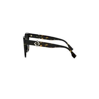 FENDI FF Diamonds FE40186I women Havana Butterfly Sunglasses