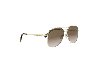 FENDI Fendigraphy FE40200U women Gold Pilot Sunglasses