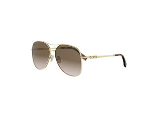 FENDI Fendigraphy FE40200U women Gold Pilot Sunglasses