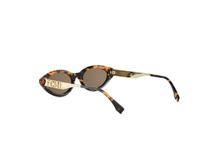 FENDI Fendigraphy FE40202I women Havana Cat Eye Sunglasses