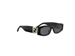 FENDI Forever Fendi FE40204I women Black Oval Sunglasses