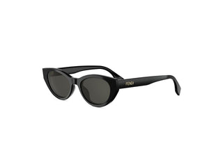 FENDI Lettering FE40209I women Black Cat Eye Sunglasses