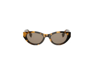 FENDI Lettering FE40209I women Havana Cat Eye Sunglasses