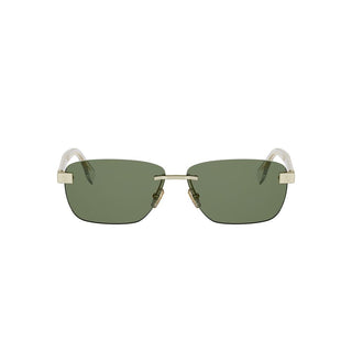 FENDI Sky FE40213U men Gold Geometric Sunglasses