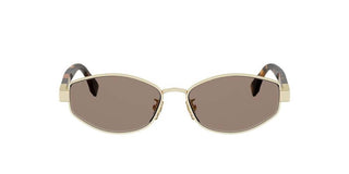 FENDI Baguette FE40216U women Gold Geometric Sunglasses