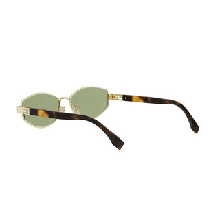 FENDI Baguette FE40216U women Gold Geometric Sunglasses