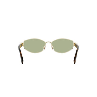 FENDI Baguette FE40216U women Gold Geometric Sunglasses