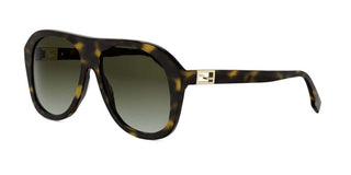 FENDI Baguette FE40223I women Havana Pilot Sunglasses