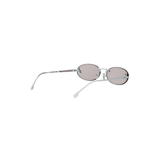 FENDI Fendi First Crystal FE4075US women Silver Oval Sunglasses