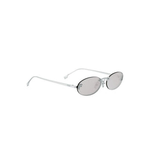 FENDI Fendi First Crystal FE4075US women Silver Oval Sunglasses
